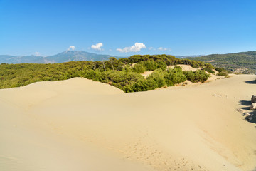 Fototapeta na wymiar Sand dunes on Patara beach. Turkey