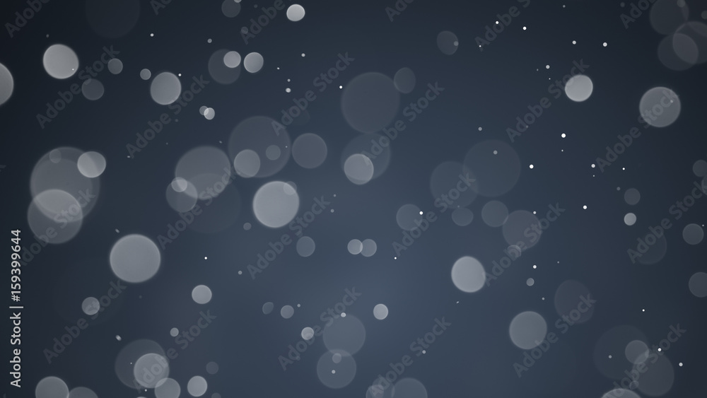 Aufkleber particles in air abstract background rendered with dof