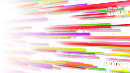 Colorful lines abstract illustration with selective focus