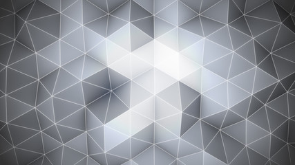 Abstract Grey 3D background. Polygonal surface