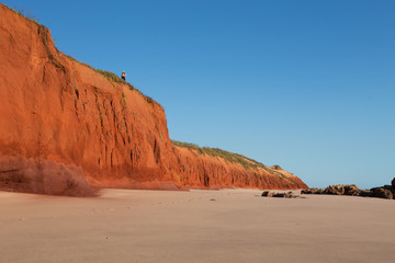 Red Pindan Cliffs at low tide at James Price Point, Western Australia