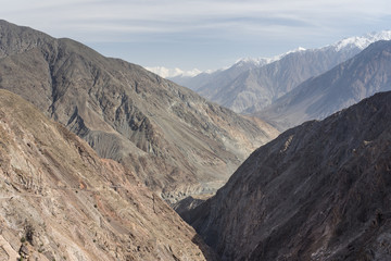 Plakat Karakorum mountain landscape, Chilas, Gilgit Baltistan, Pakistan