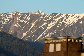 Mountain peaks in the vicinity of the city of Adler