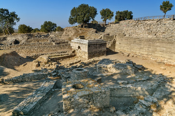 Sanctuary in ancient city Troy. Turkey
