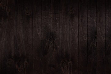 Dark brown vintage wooden board background. Wood texture.