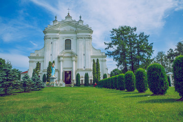Old church in city Kraslava.