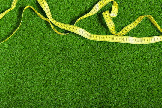 Measuring Tape On The Grass