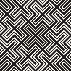 Vector seamless cross tiling pattern. Modern stylish geometric texture. Repeating mosaic abstract background