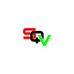 letter SQV logo vector