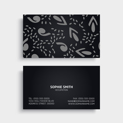 Business Card. Vintage decorative elements