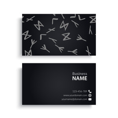 Business Card. Vintage decorative elements