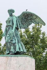 Fototapeta premium Angel on Langelinie (Sofartsmonumentet) Langelinie Pier Kopenhagen