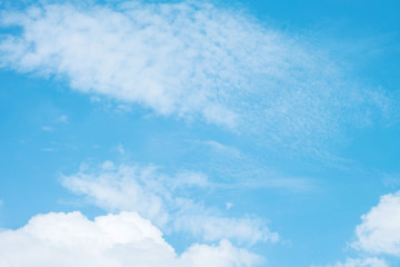 Naklejka na ściany i meble Blue sky and cloud in cloudy day textured background