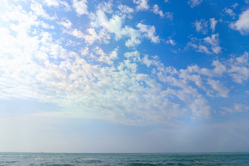 Naklejka na ściany i meble blue sky with sea