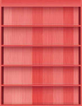 Red Wood Shelf