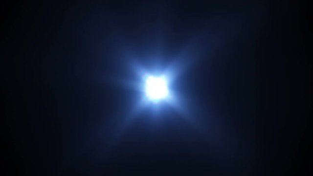 Blue light flare. Abstract seamless loop background 4k UHD (3840x2160)
