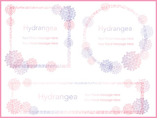 アジサイのフレームセット