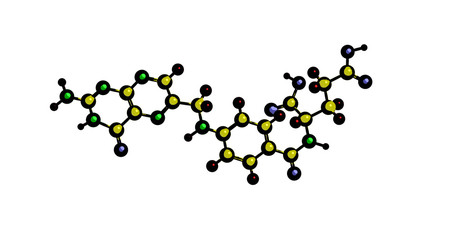 Molecular structure of pteroyl glutamic acid