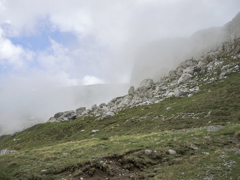 View from Bucegi mountains, Romania, Bucegi National Park