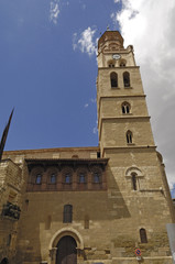 Fototapeta na wymiar San Pedro church in Fraga, Huesca province, Aragon, Spain