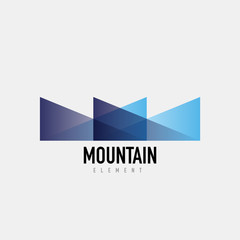 Obraz premium Mountain logo geometric design