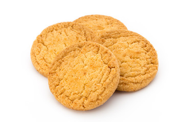 Cookies nuts on the  isolated on white background.