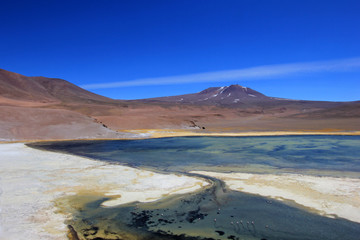 Fototapeta na wymiar Landscape of the route 6000, Atacama Desert, Chile, South America