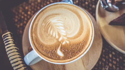 Hot Latte Coffee Drink