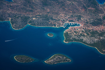 Croatia aerial view