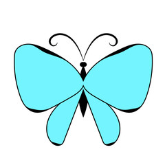 Blue Summer Butterfly