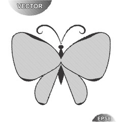 Striped Summer Butterfly