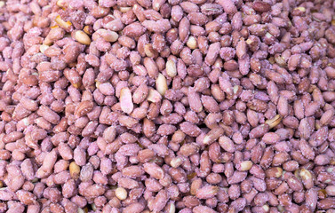 Salted fried peanuts, background