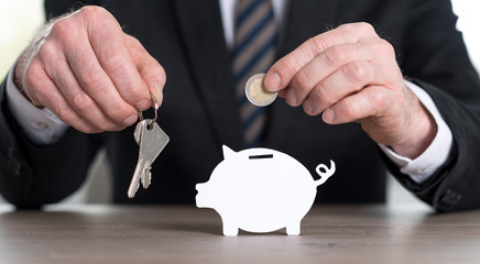 Savings concept for house investment