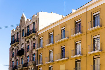 Fototapeta na wymiar Traditional antique city building in valencia, Spain