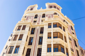 Fototapeta premium Traditional antique city building in valencia, Spain