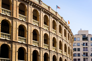 Traditional antique city building in valencia, Spain