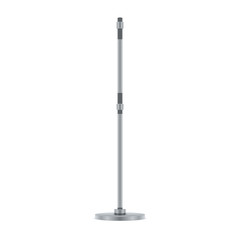 Flag pole, metallic bar, isolated vector illustration