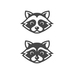 Raccoon head icons