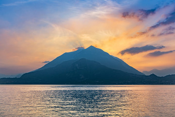 Sunset at Lago di Como, Italy