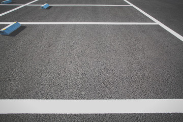 Fototapeta premium Empty space at outdoor car parking lot