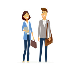 Business People - illustration modern flat design composition.