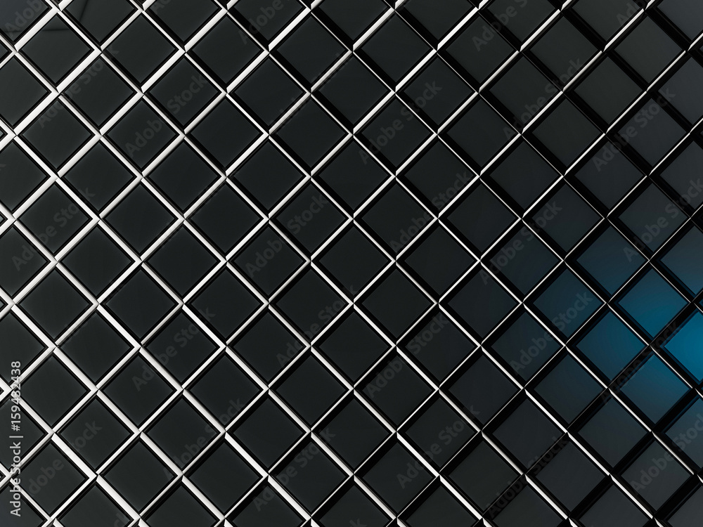 Poster cube abstract background. 3d rendering