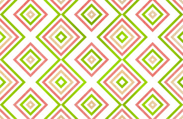 Watercolor geometrical pattern.