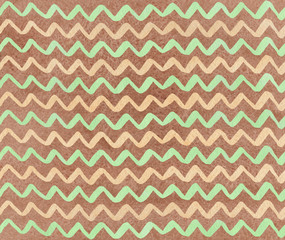 Watercolor stripes background, chevron.