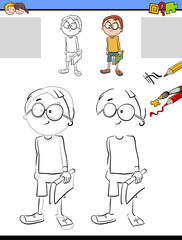 drawing and coloring worksheet
