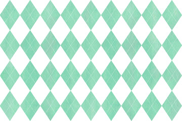 Watercolor diamond pattern.