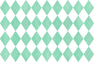 Watercolor diamond pattern.