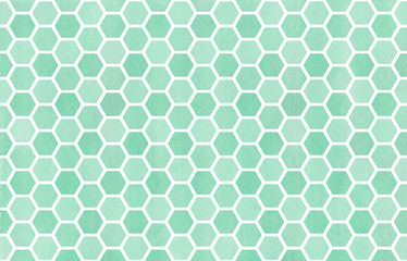 Watercolor geometrical comb pattern.