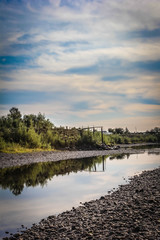 Fototapeta premium water, river, lake, landscape, sky,nature, trees, summer, park