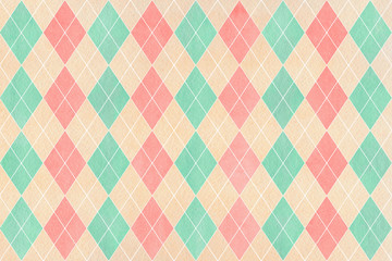 Watercolor diamond pattern.